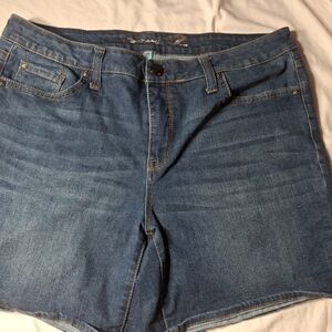 Seven7 Women's Blue Denim Jean Shorts
